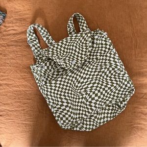 Baggu Trippy Checker Drawstring Backpack